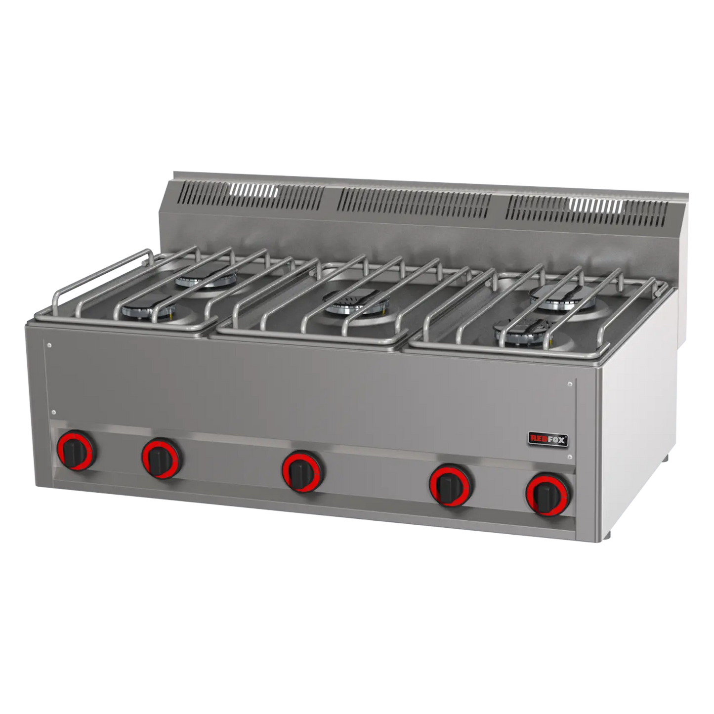 Cooking range gas 5x burner without cabinet | REDFOX - SP 90/5 GL