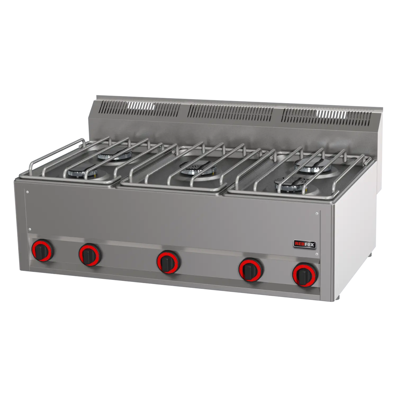 Cooking range gas 5x burner without cabinet | REDFOX - SP 90/5 GL