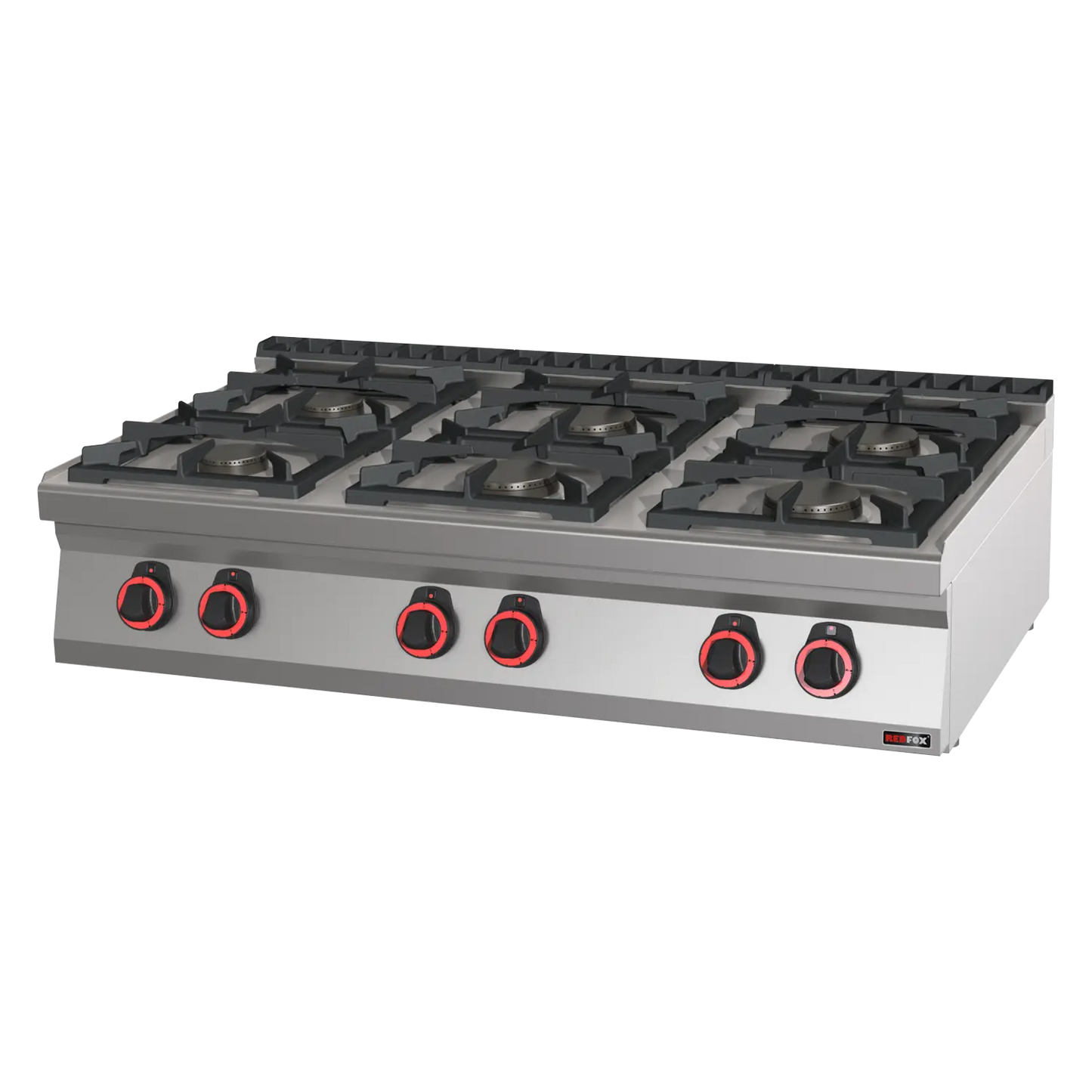 Cooking range gas 6x burner ECO without cabinet | REDFOX - SPB 70/012 G
