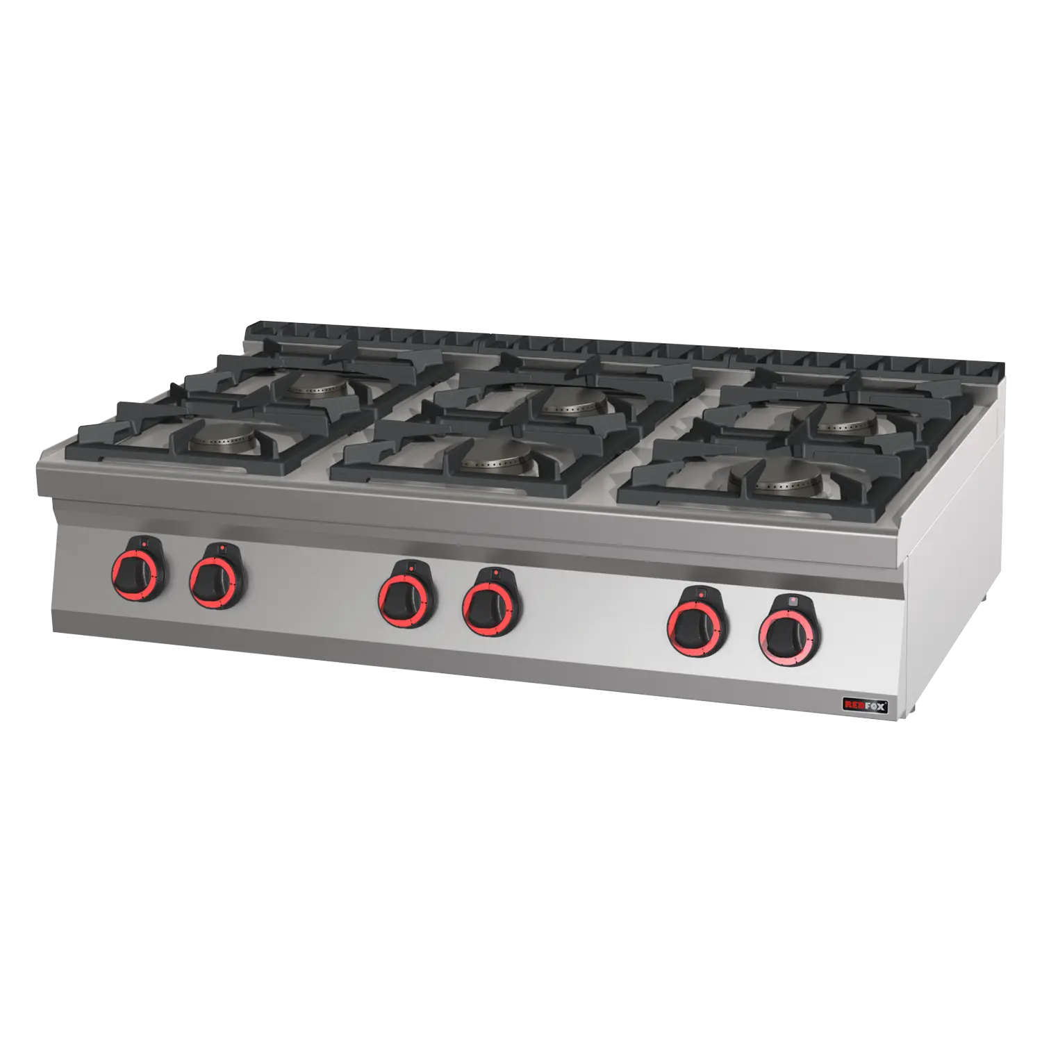 Cooking range gas 6x burner ECO without cabinet | REDFOX - SPB 70/012 G