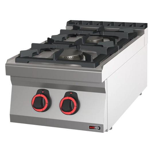 Cooking range gas 2x burner ECO without cabinet | REDFOX - SPB 70/04 G
