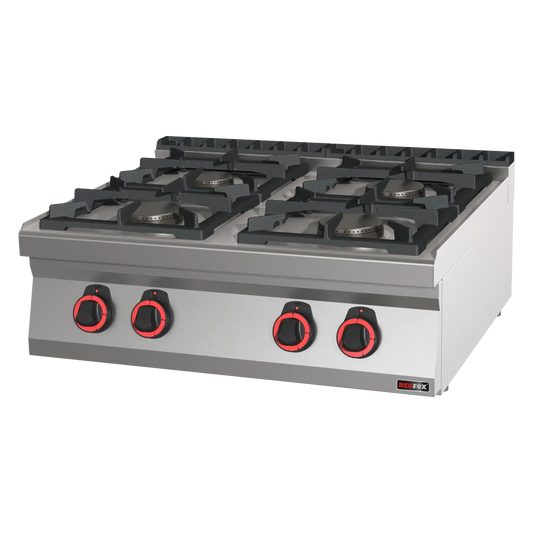 Cooking range gas 4x burner ECO without cabinet | REDFOX - SPB 70/08 G