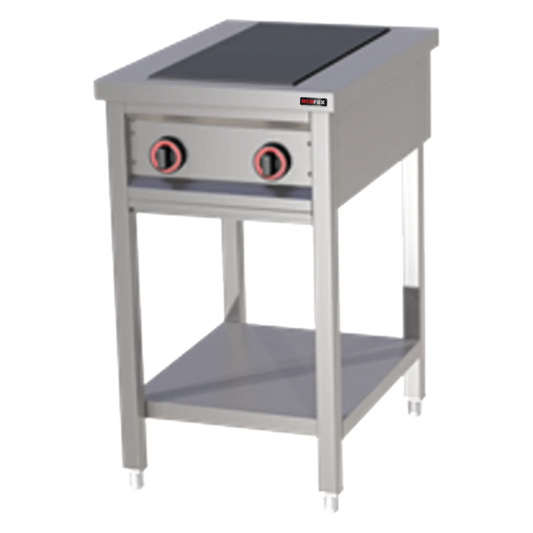 Cooking range electric 2x plate on open cabinet 400 V | REDFOX - SPF 50 E