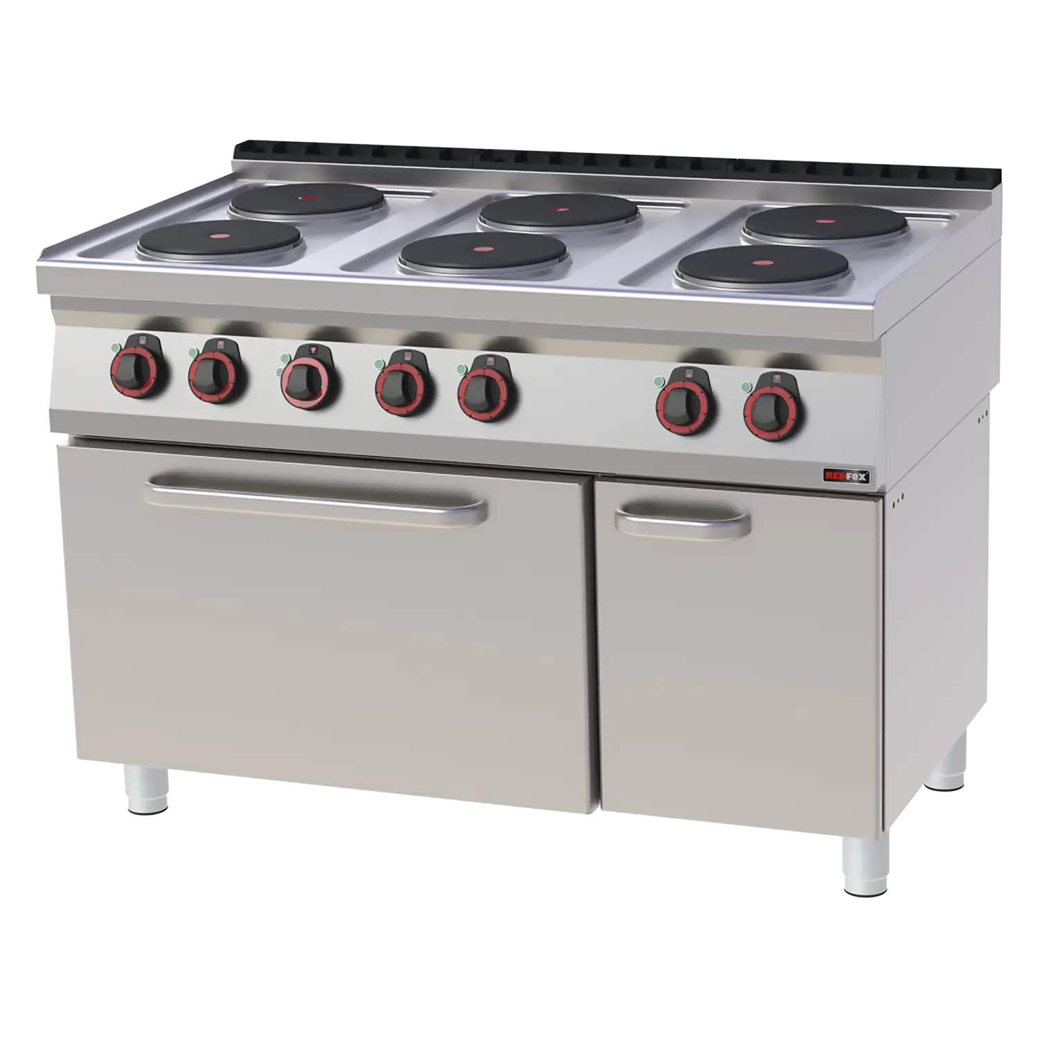 Cooking range electric with electric convection oven GN 1/1 - 6x plate 400 V | REDFOX - SPT 70/120 11 E