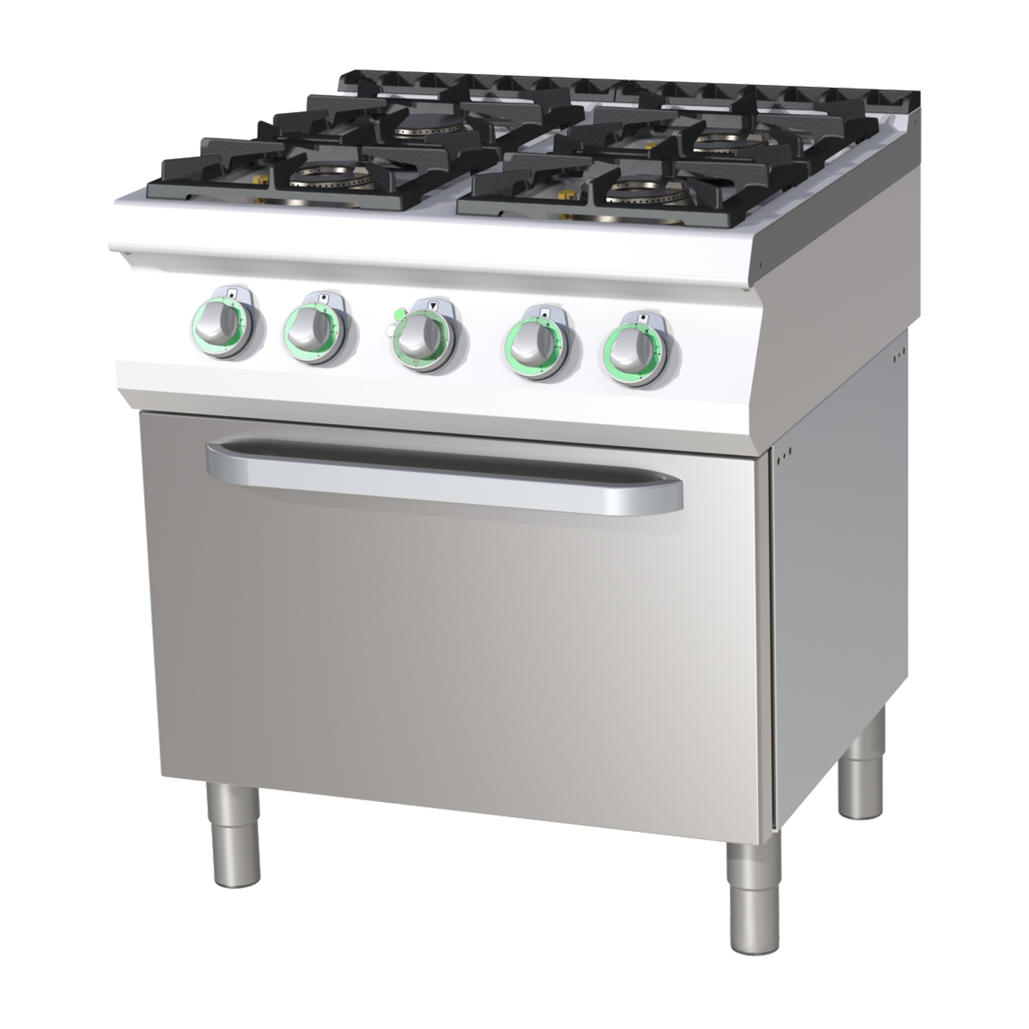 Cooking range gas with electric convection oven | RM - SPT 780/11 GE