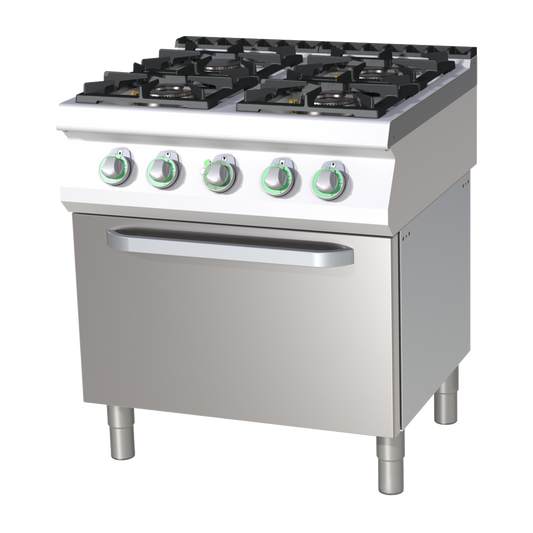 Cooking range gas with electric convection oven | RM - SPT 780/11 GE