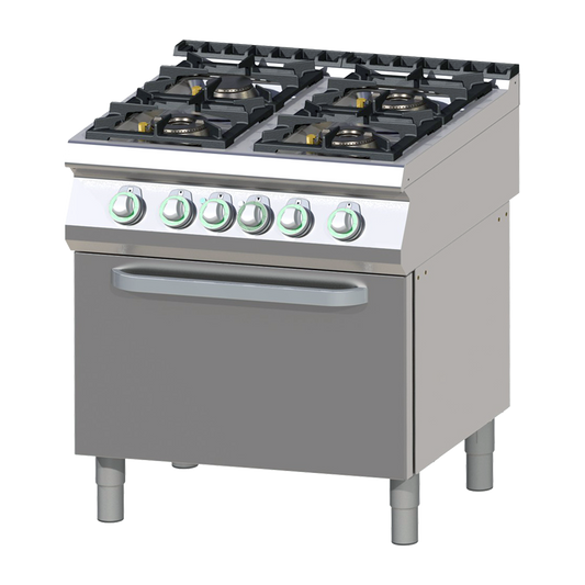 Cooking range gas with electric static oven | RM - SPT 780/21 GE
