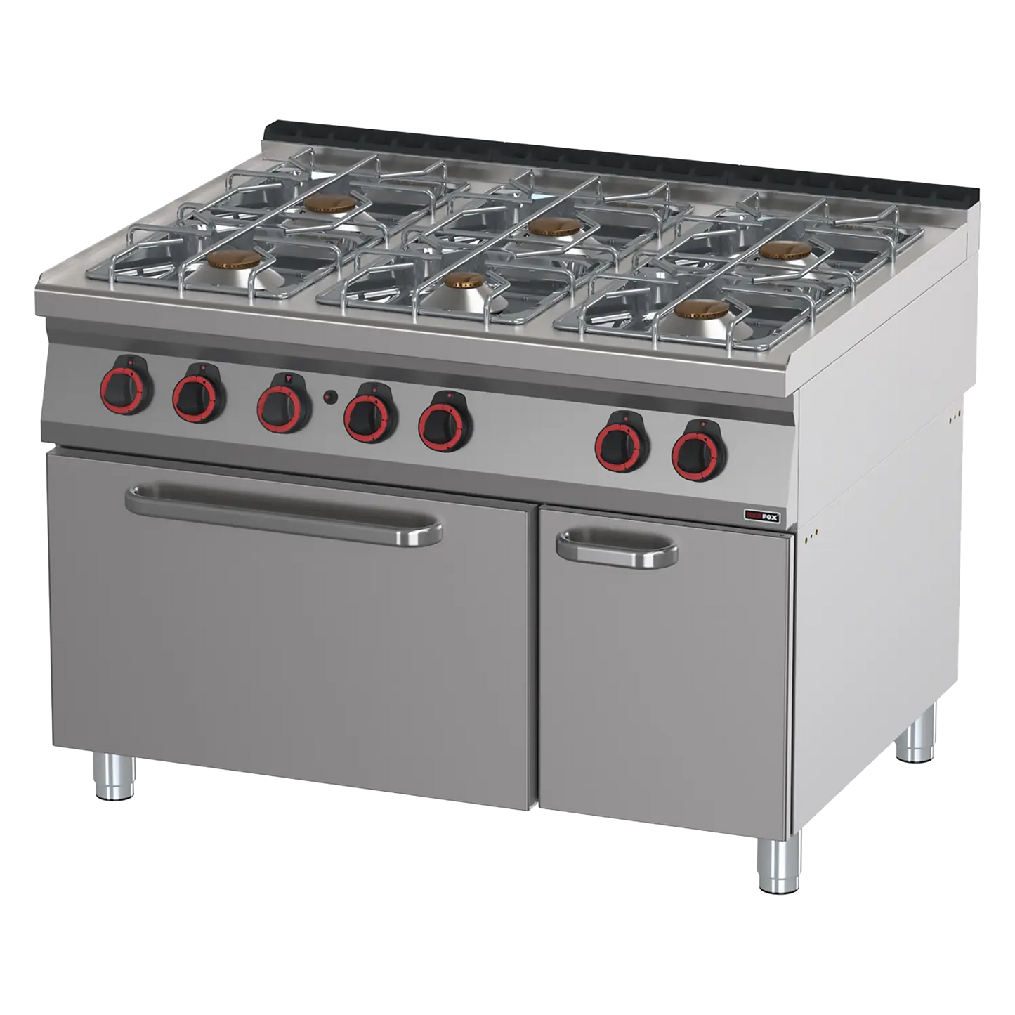 Cooking range gas with oven 2/1 | REDFOX - SPT 90/120-21 G