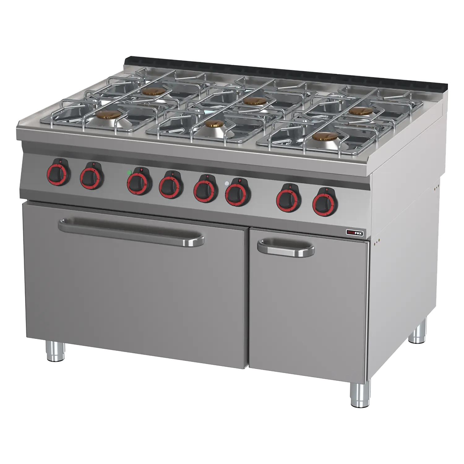Cooking range gas with oven 2/1 | REDFOX - SPT 90/120-21 GE