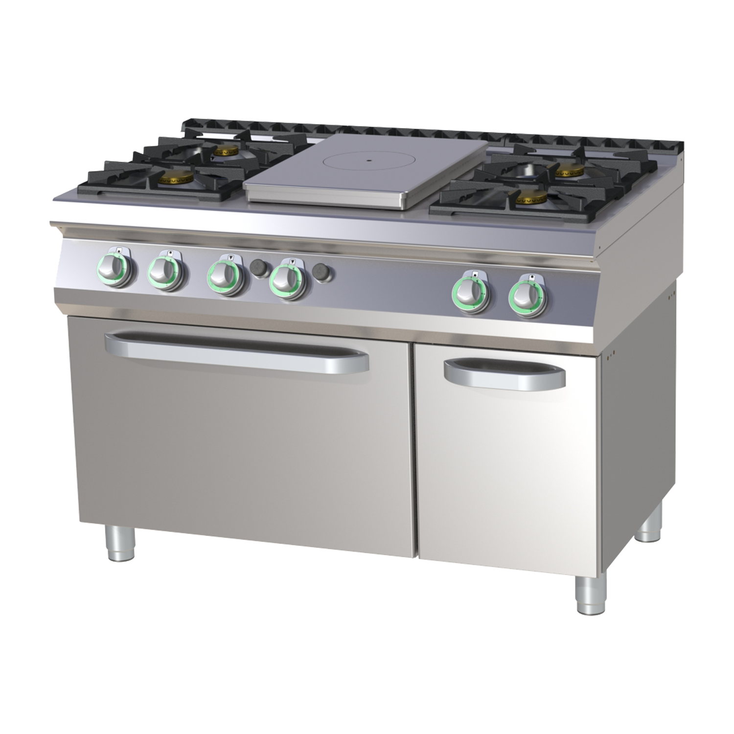 Cooking range solid top gas with gas oven | RM - STPST 7120/21 G