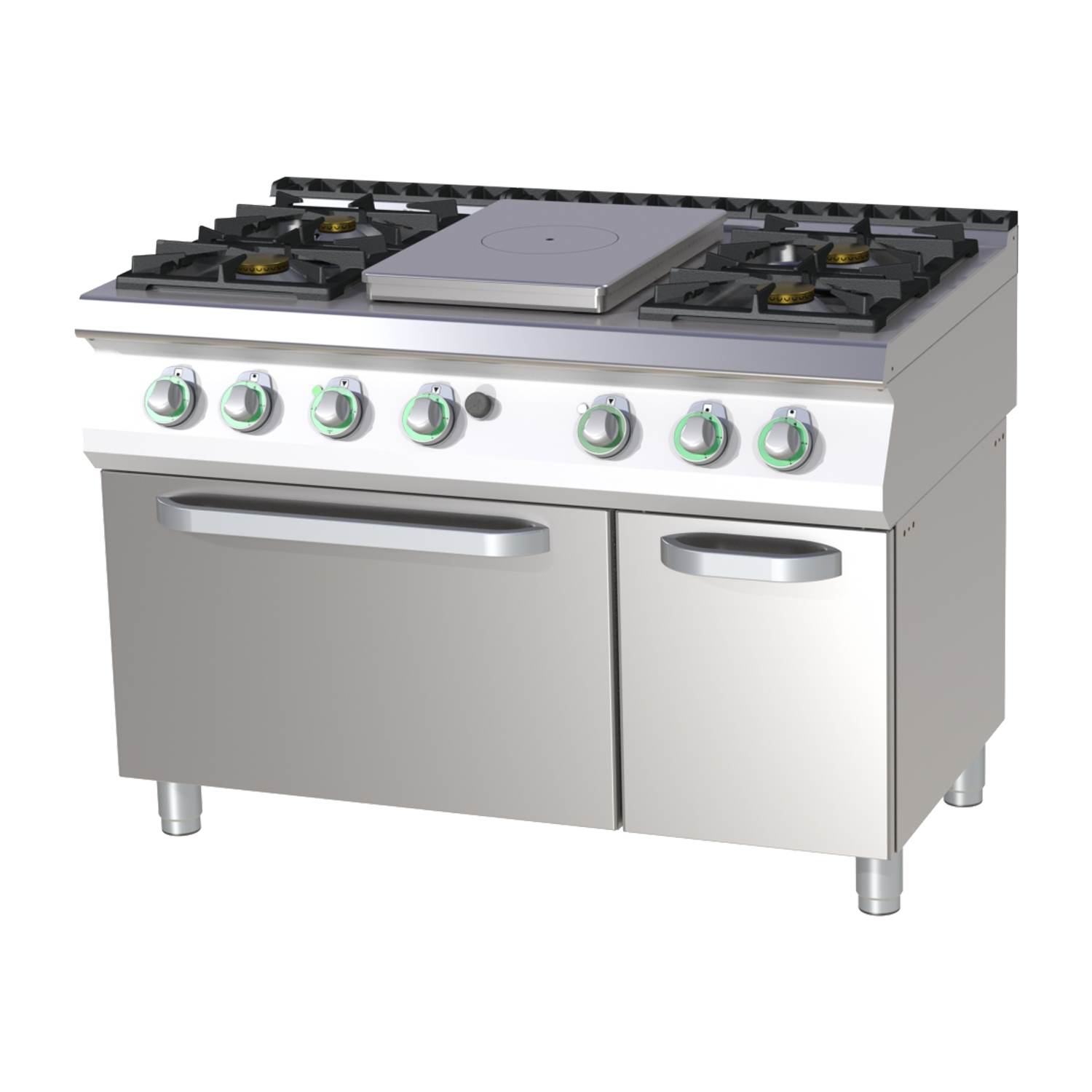Cooking range solid top gas with electric static oven | RM - STPST 7120/21 GE