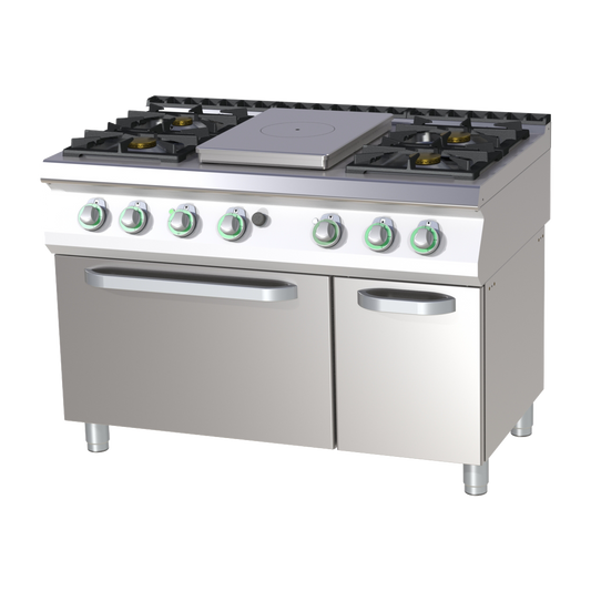 Cooking range solid top gas with electric static oven | RM - STPST 7120/21 GE