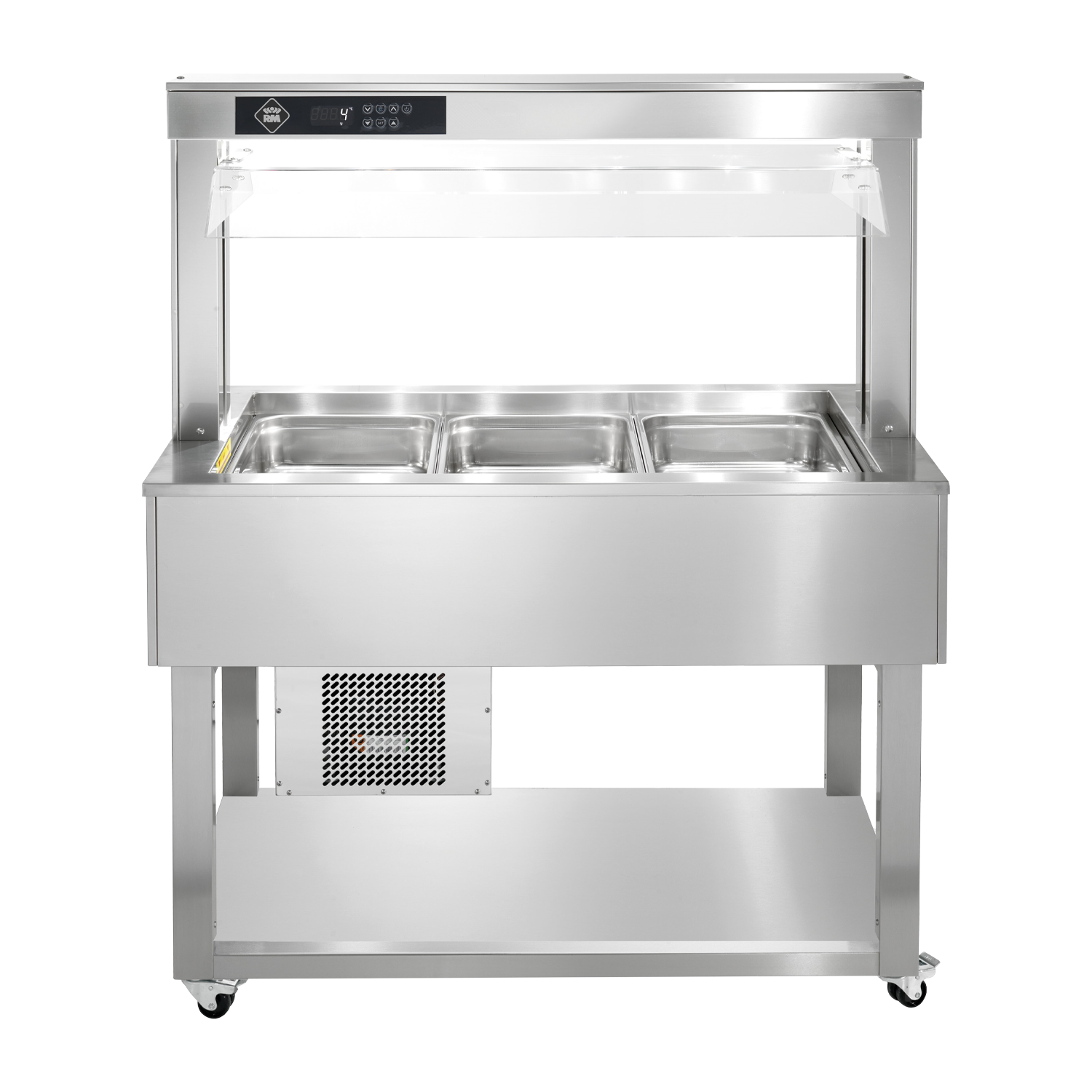 Food display island chilled GN 3-1/1 - 200 mm, Inox | RM - TR GREEN+ 3I