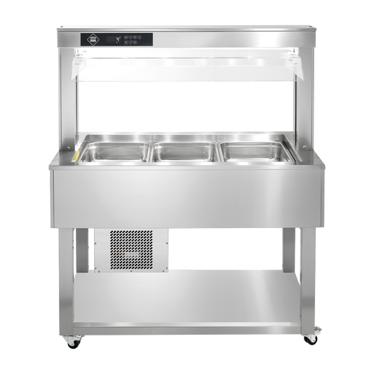 Food display island chilled GN 3-1/1 - 200 mm, Inox | RM - TR GREEN+ 3I