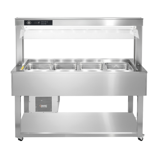 Food display island chilled GN 4-1/1 - 200 mm, Inox | RM - TR GREEN+ 4I