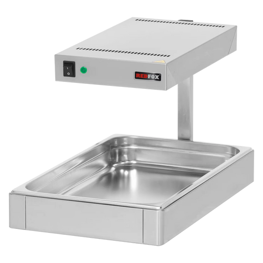 Chip dump scuttle heating from above infrared heat lamp | REDFOX - UHL 11