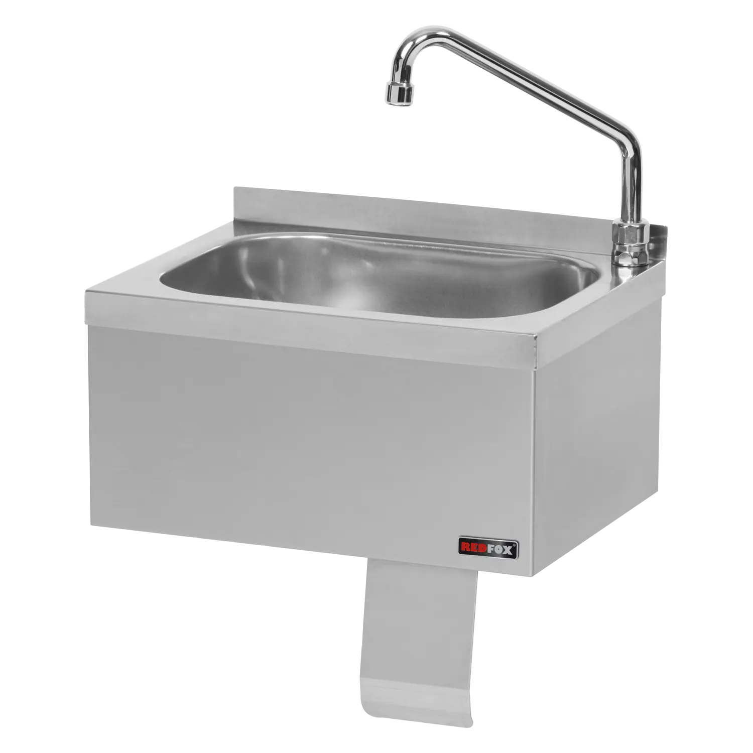 Sink stainless steel knee operated | REDFOX - UM 43 + KOB 3