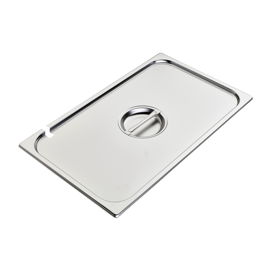 Lid GN 1/1 notched for spoon stainless steel | REDFOX - VGN 1/1 N
