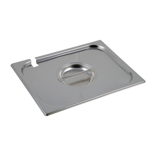 Lid GN 1/2 notched for spoon stainless steel | REDFOX - VGN 1/2 N