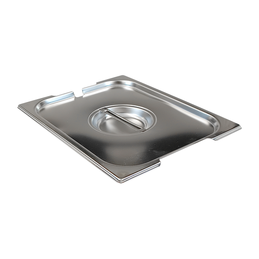 Lid GN 1/2 notched for spoon handles stainless steel | REDFOX - VGN 1/2 NU