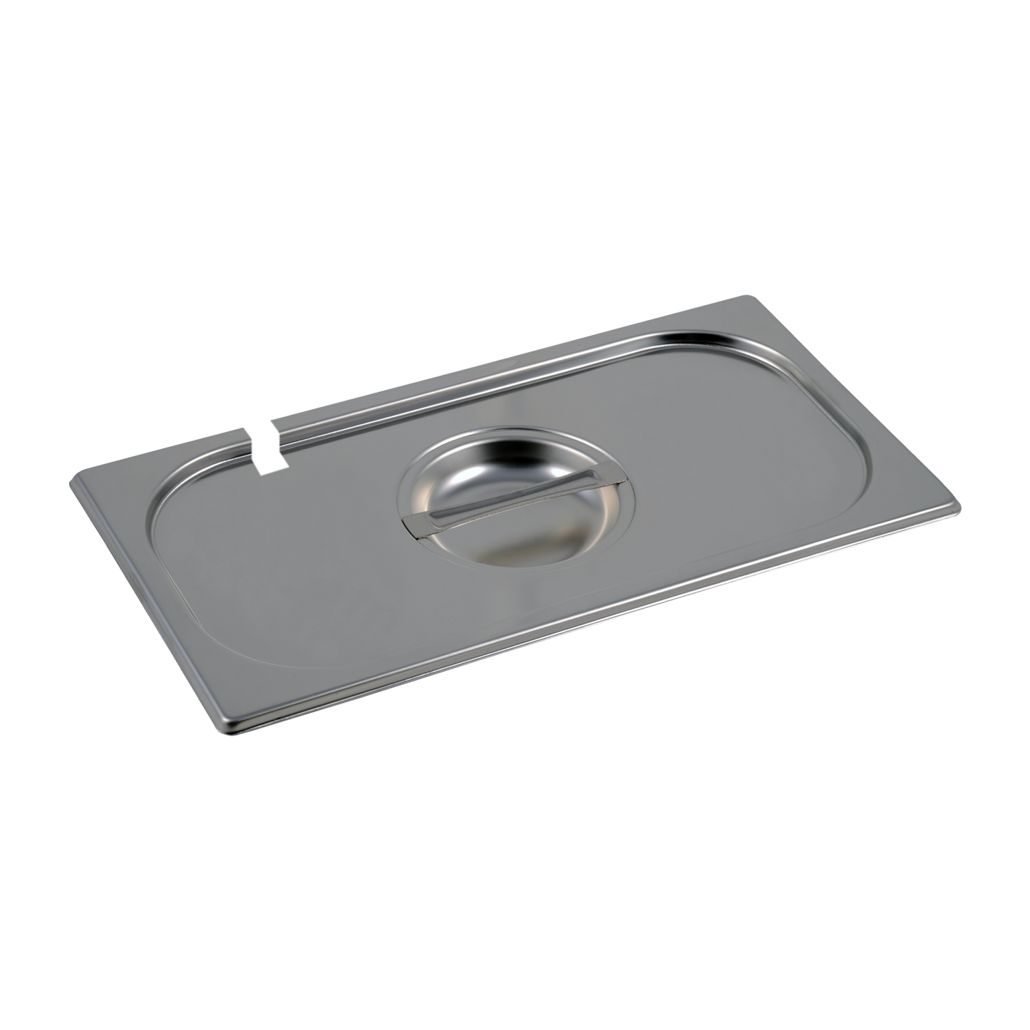 Lid GN 1/3 notched for spoon stainless steel | REDFOX - VGN 1/3 N