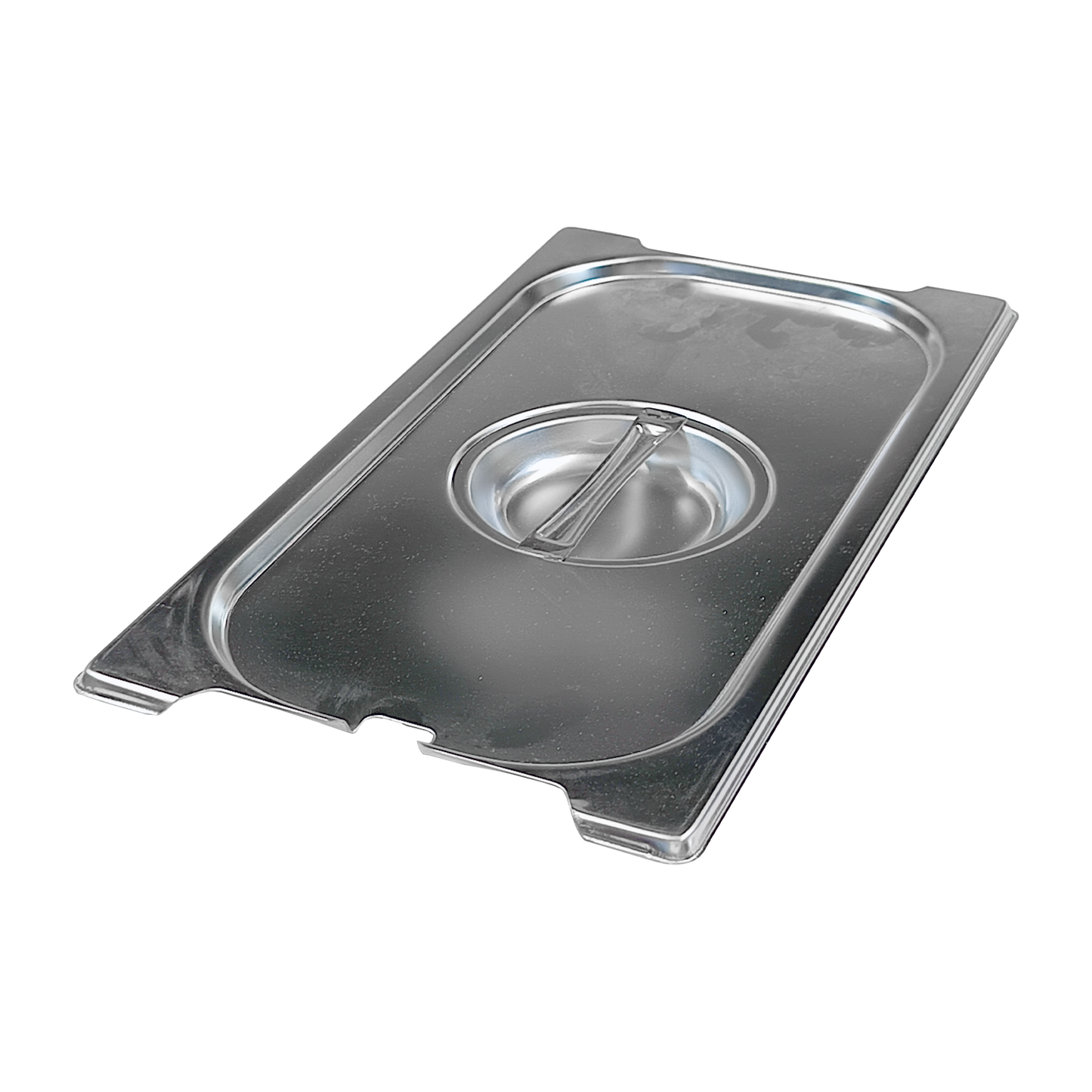 Lid GN 1/3 notched for spoon handles stainless steel | REDFOX - VGN 1/3 NU