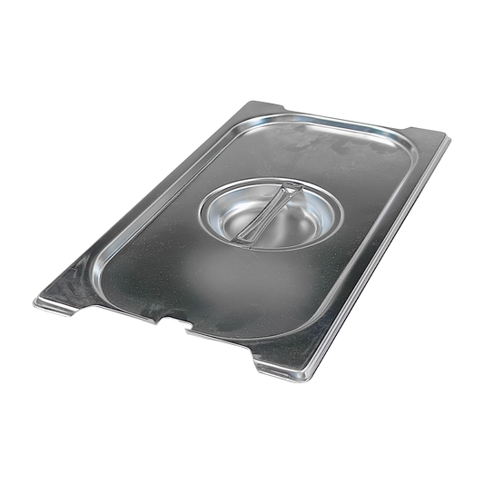 Lid GN 1/3 notched for spoon handles stainless steel | REDFOX - VGN 1/3 NU