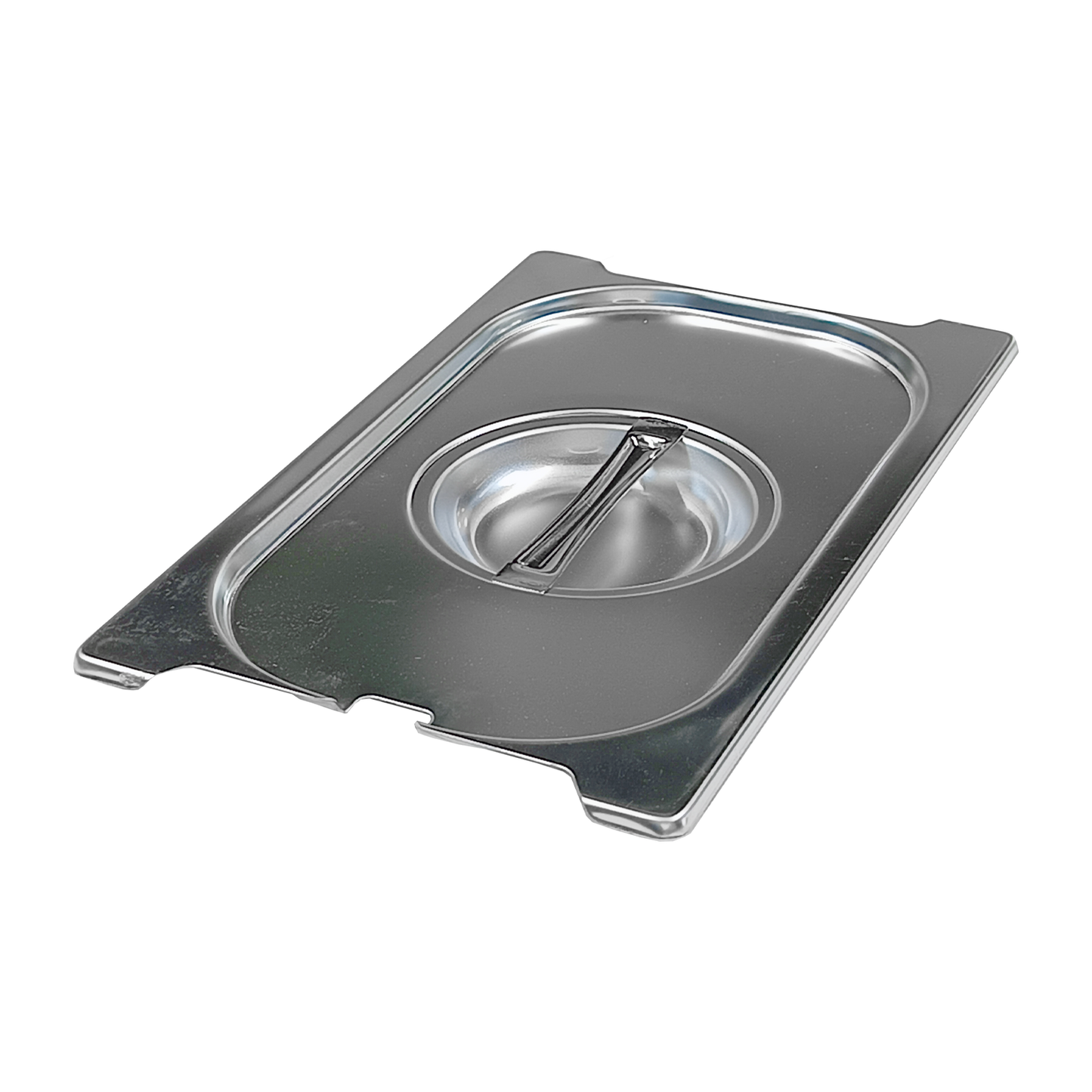 Lid GN 1/4 notched for spoon handles stainless steel | REDFOX - VGN 1/4 NU