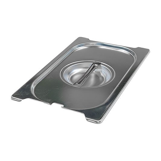Lid GN 1/4 notched for spoon handles stainless steel | REDFOX - VGN 1/4 NU