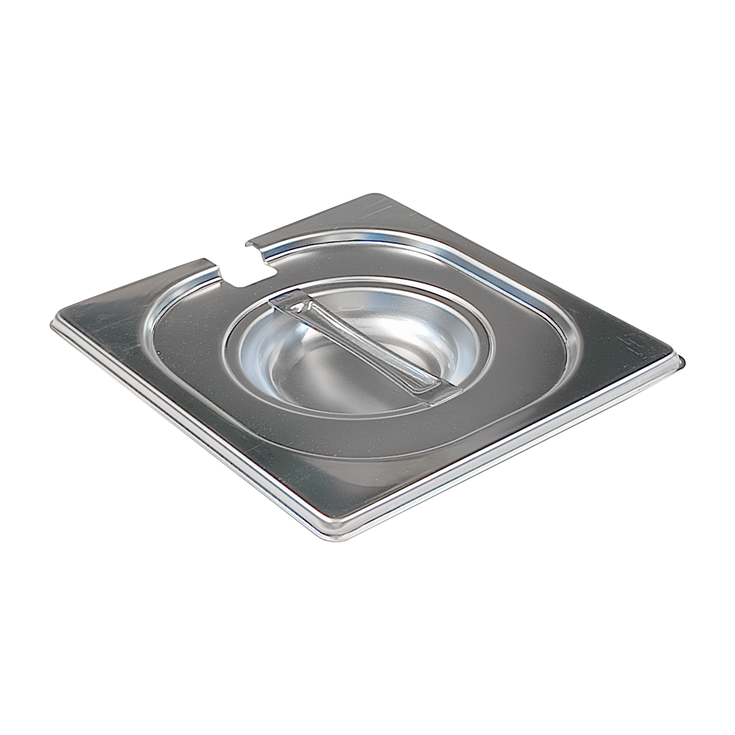 Lid GN 1/6 notched for spoon stainless steel | REDFOX - VGN 1/6 N