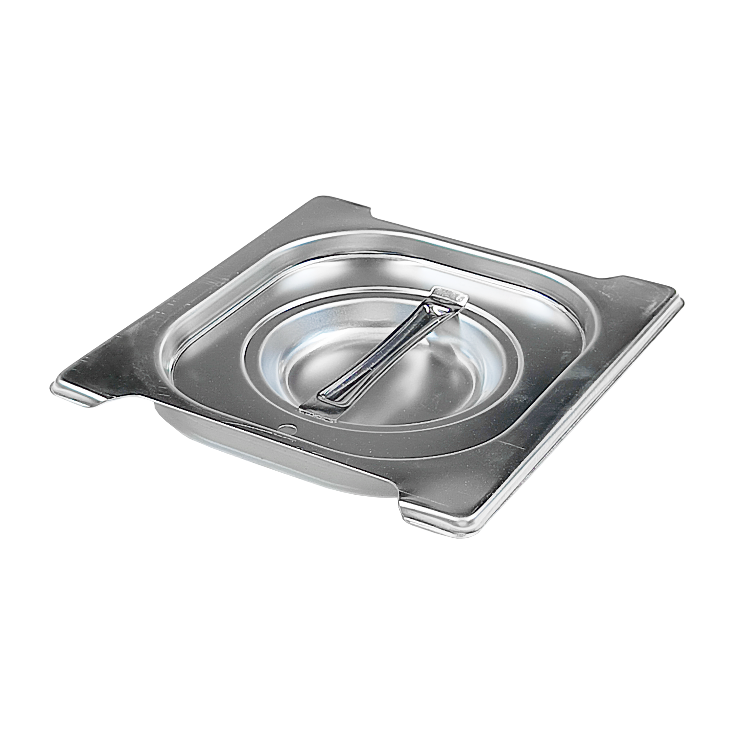 Lid GN 1/6 gasket handles stainless steel | REDFOX - VGN 1/6 SU