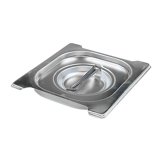 Lid GN 1/6 gasket handles stainless steel | REDFOX - VGN 1/6 SU