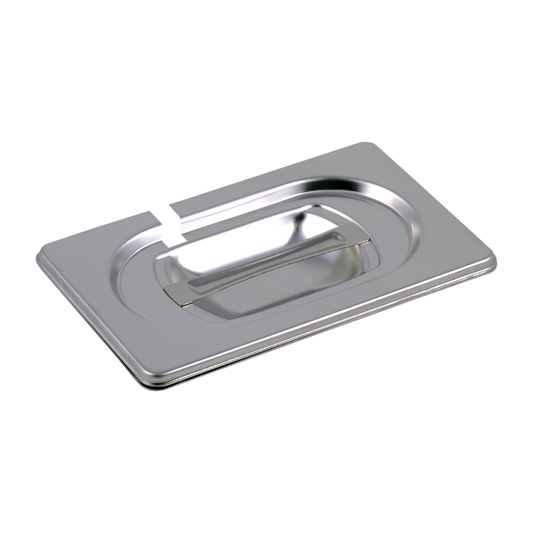 Lid GN 1/9 notched for spoon stainless steel | REDFOX - VGN 1/9 N