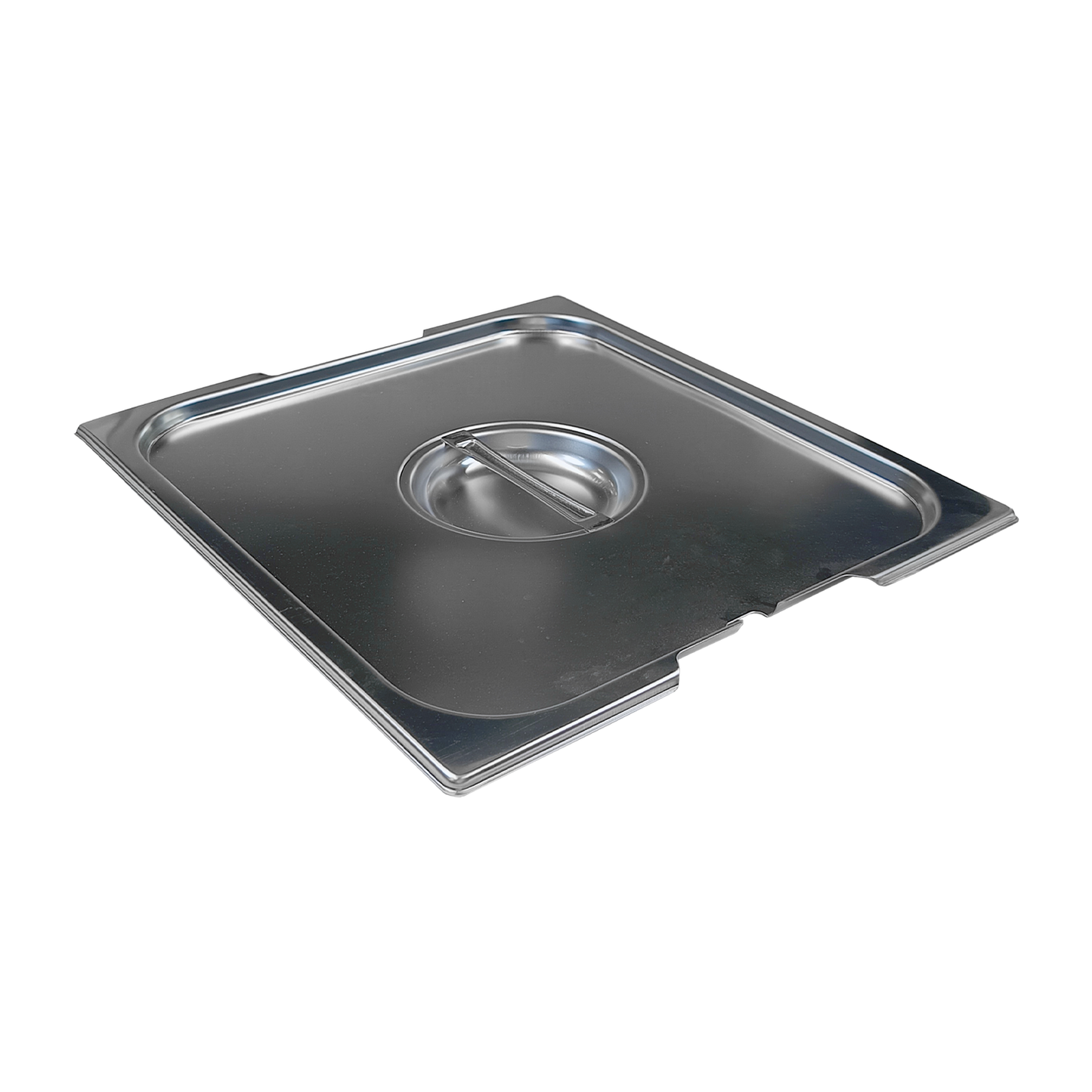 Lid GN 2/3 notched for spoon handles stainless steel | REDFOX - VGN 2/3 NU