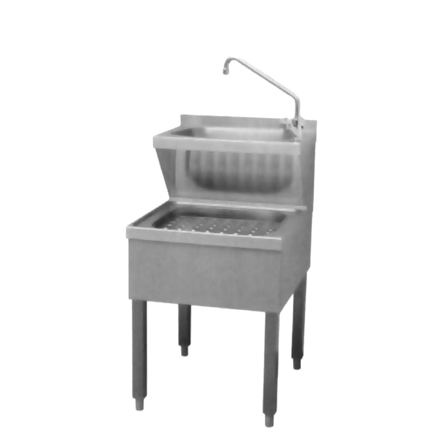 Janitorial sink combined with tap feet 60 cm | REDFOX - VKN 60 B