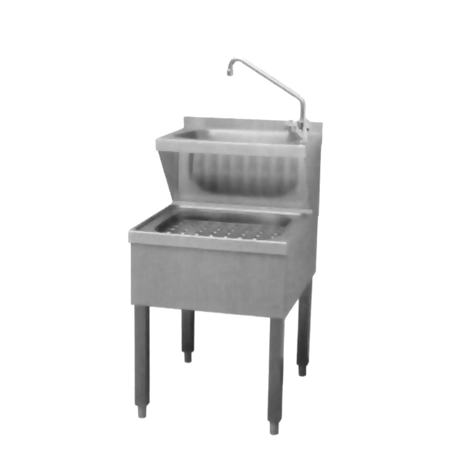 Janitorial sink combined with tap feet 60 cm | REDFOX - VKN 60 B