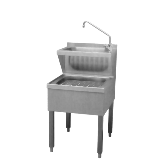 Janitorial sink combined with tap feet 60 cm | REDFOX - VKN 60 B