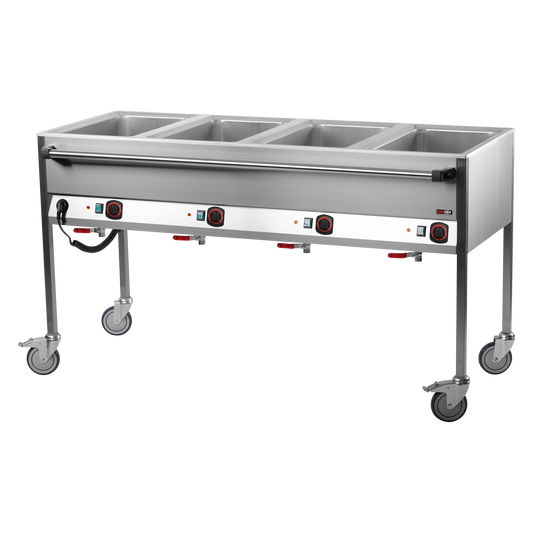 Bain marie electric GN 4-1/1 controllers on longer side  | REDFOX - VLPD 4120