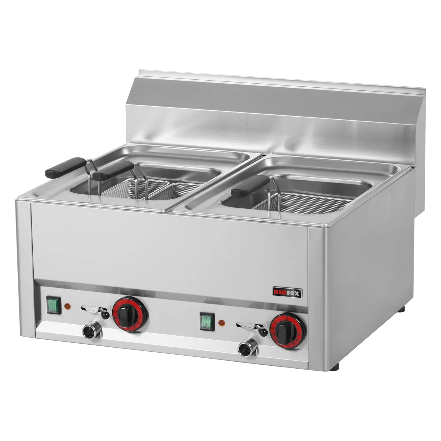 Pasta cooker electric 8+8 l without cabinet 400 V | REDFOX - VT 60 EL
