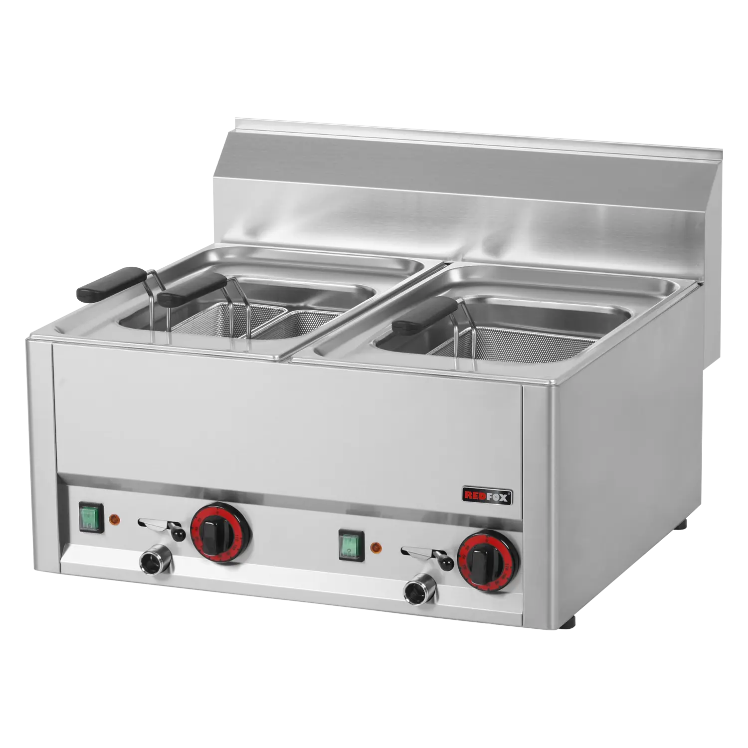 Pasta cooker electric 8+8 l without cabinet 400 V | REDFOX - VT 60 EL