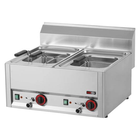 Pasta cooker electric 8+8 l without cabinet 400 V | REDFOX - VT 60 EL
