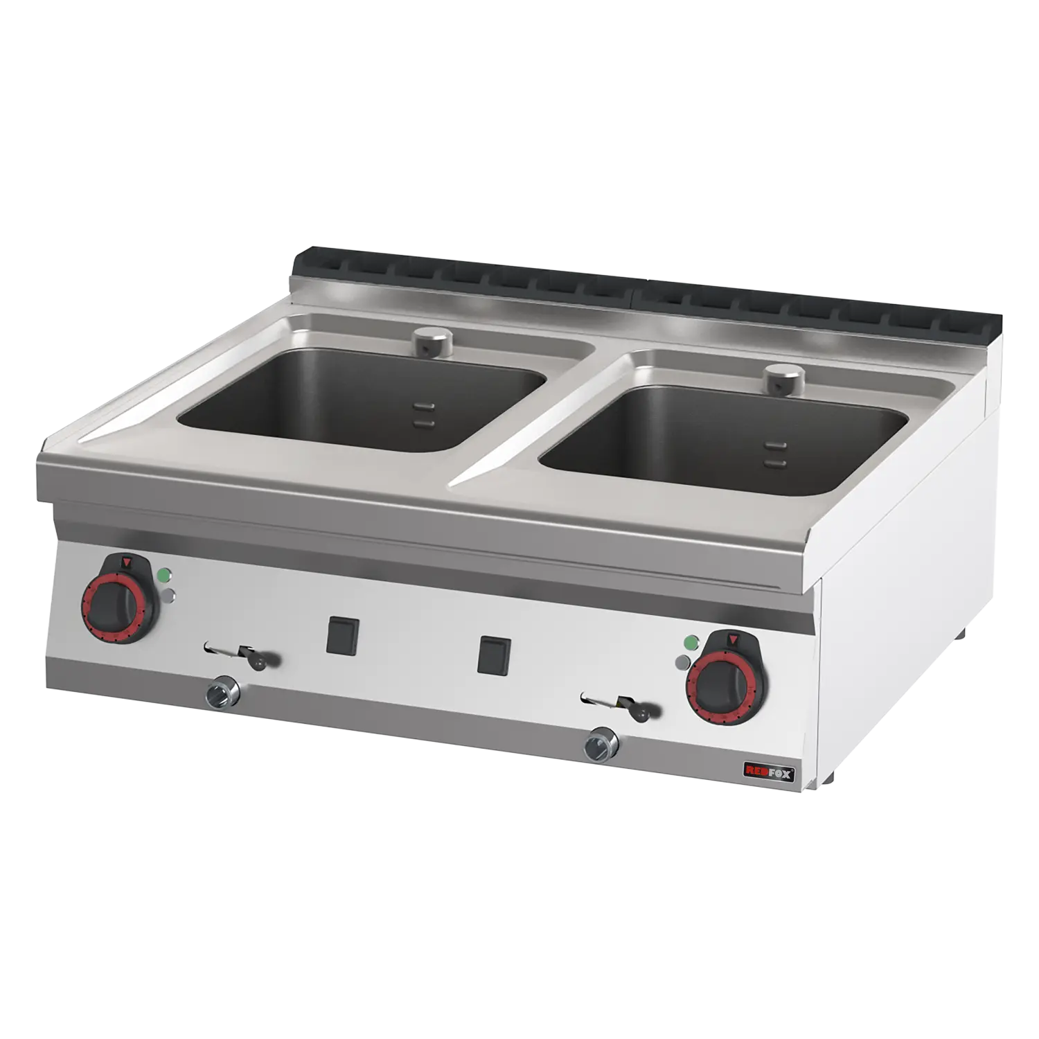 Pasta cooker electric 16 + 16 l without cabinet 400 V | REDFOX - VT 70/08 E