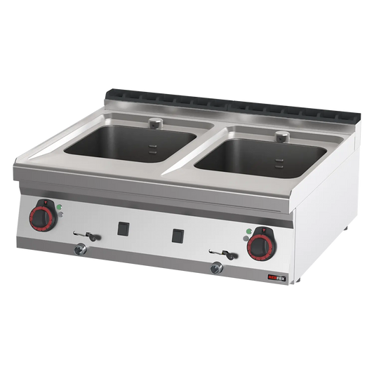 Pasta cooker electric 16 + 16 l without cabinet 400 V | REDFOX - VT 70/08 E