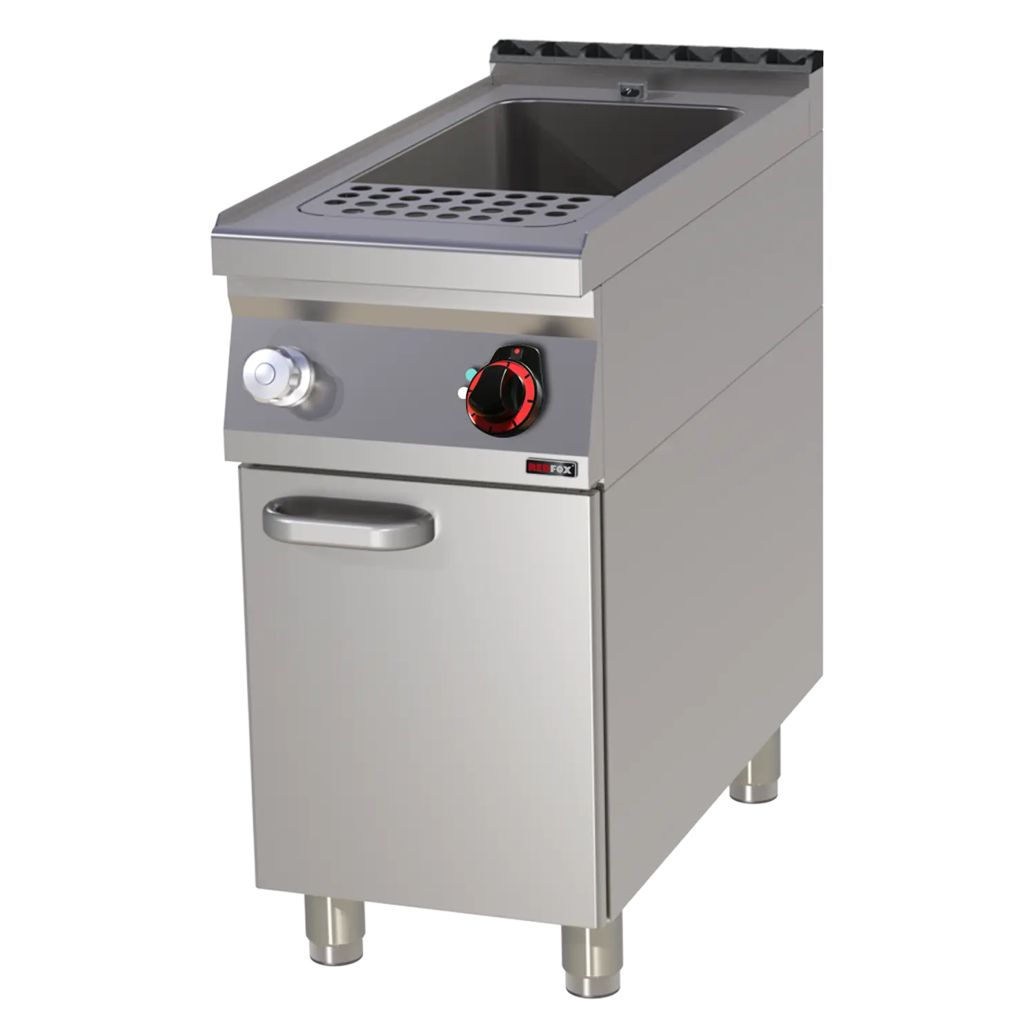 Pasta cooker electric 33 l with cabinet 400 V | REDFOX - VT 90/40 E