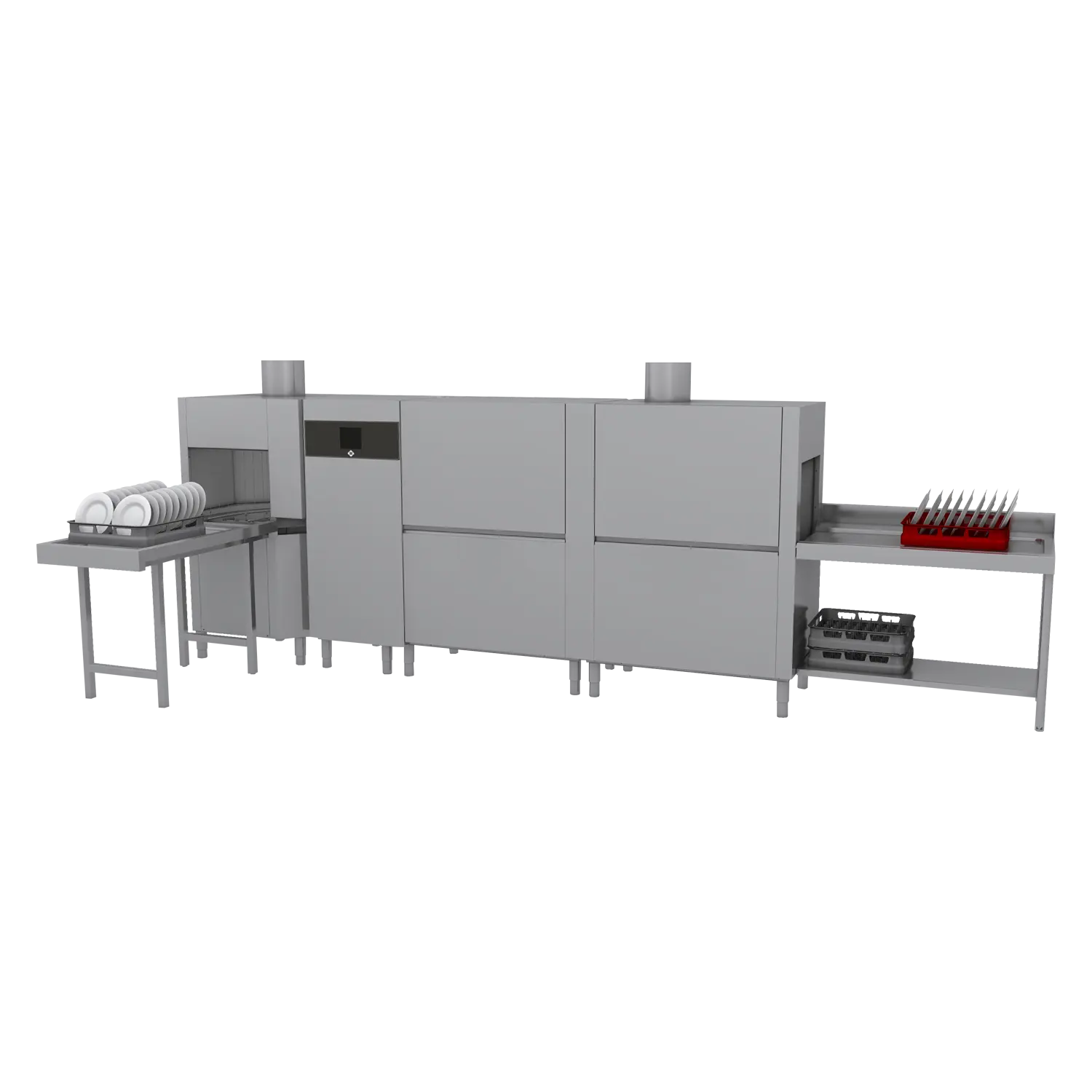 Rack conveyor dishwasher 270, cold water, left exit, corner dryer, heat recovery system | RM - XT 270 L Z U Y