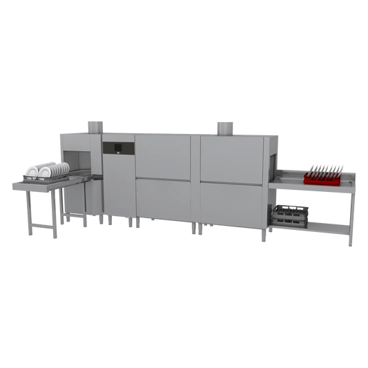 Rack conveyor dishwasher 270, cold water, left exit, corner dryer, heat recovery system | RM - XT 270 L Z U Y