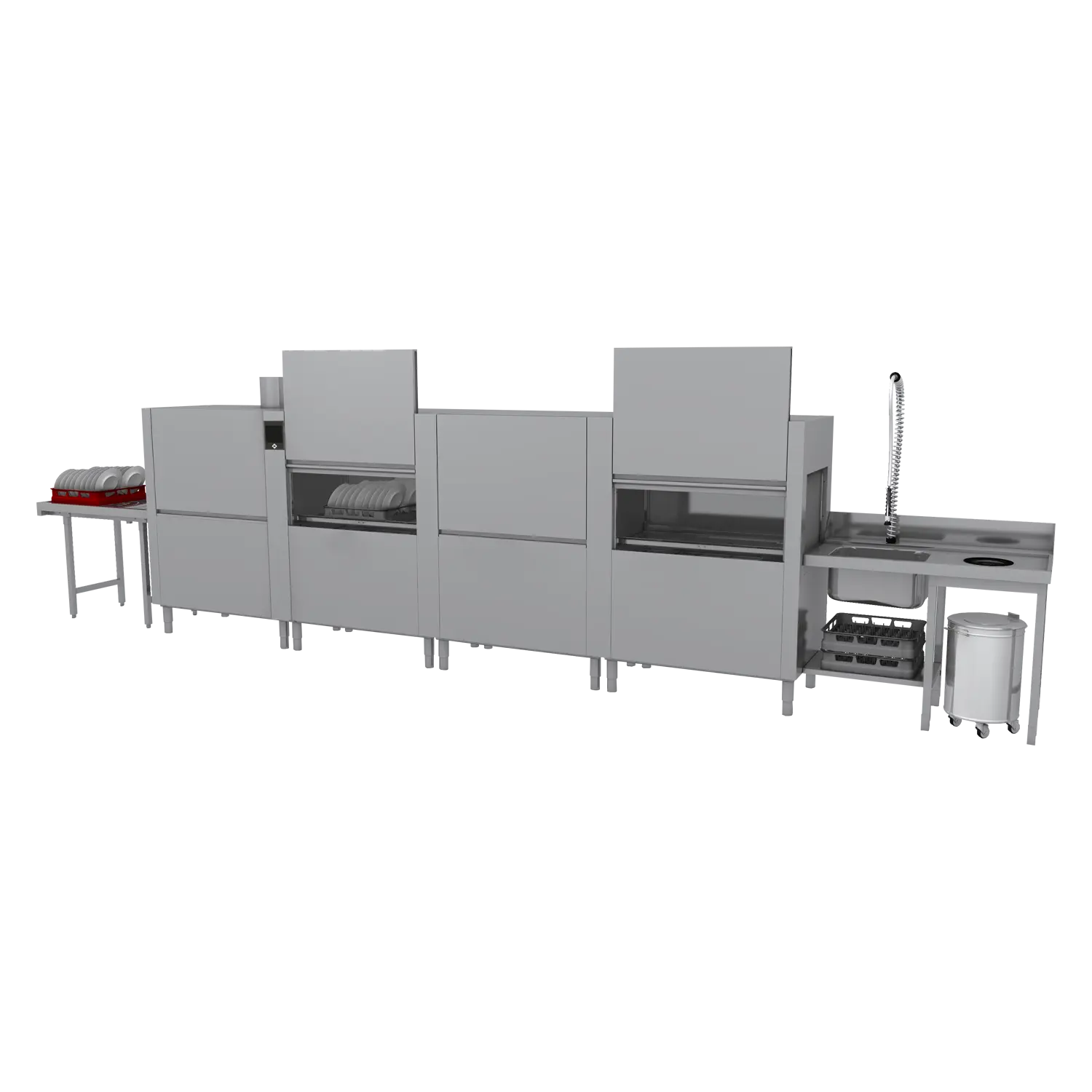 Rack conveyor dishwasher 300, cold water, left exit | RM - XT 300 L Y