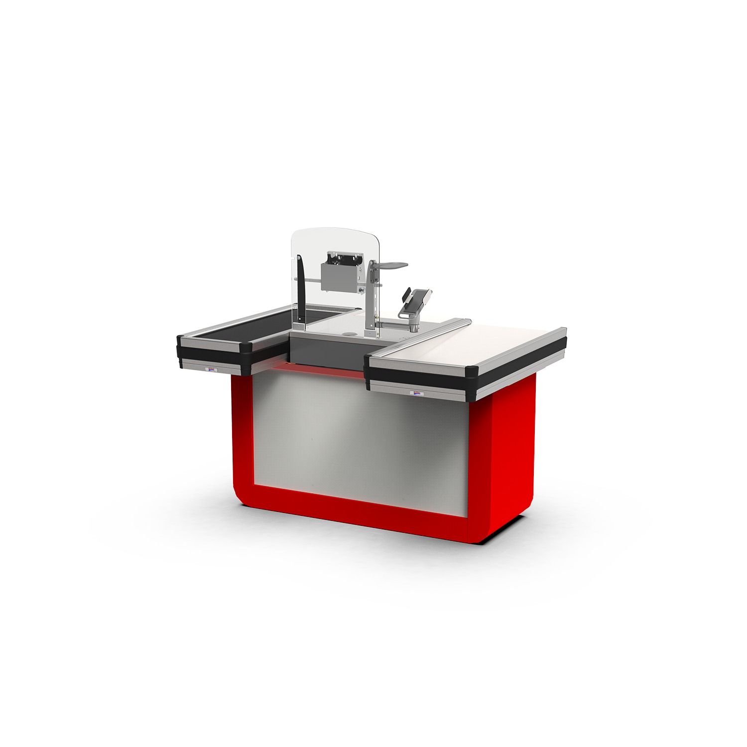 Rondò circular-flow checkout counter line by Intrac