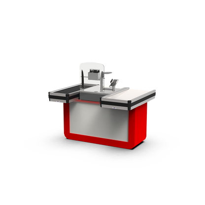 Rondò circular-flow checkout counter line by Intrac