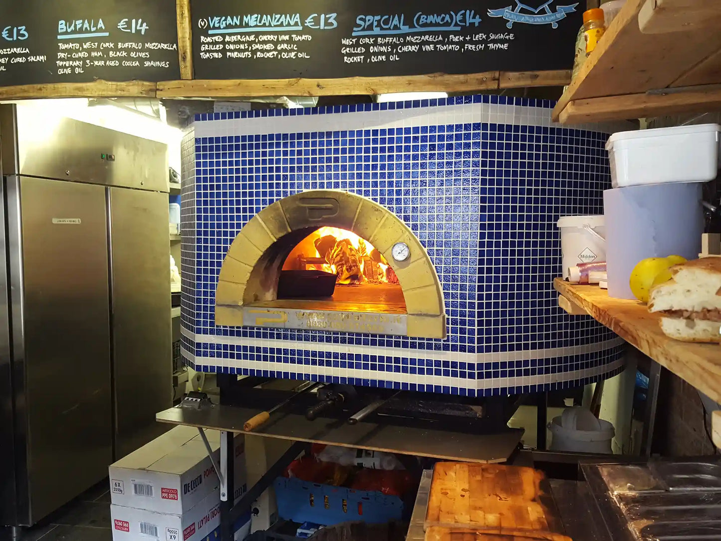 Pavesi Forni RPM 140 wood-fired oven installed in a restaurant in Dublin